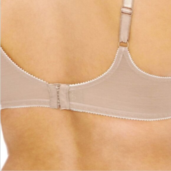 NWT Bali 3562 Satin Tracings Minimizer Bra in Rosewood 38C Item#338J - Picture 7 of 10